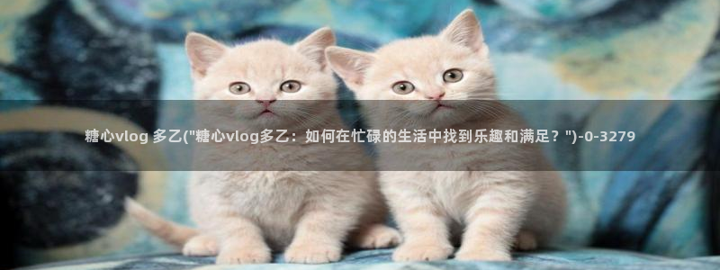 糖心vlog精产：糖心vlog 多乙(\