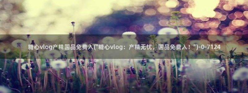 糖心vlog榨汁姬